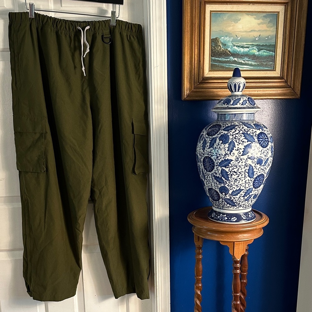 NWOT Men’s Field & Stream Dark Green Polyester Cargo Fishing /Hunting Pants XL